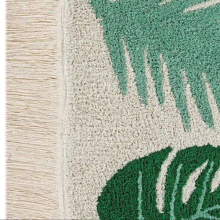 Wasbare vloerkleden - Lorena Canals wasbaar vloerkleed Tropical Groen - Vloerkledenloods