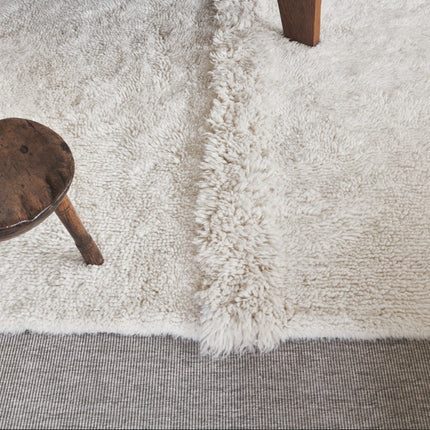 Wasbare vloerkleden - Lorena Canals wasbaar vloerkleed Tundra - Sheep Wit - Vloerkledenloods