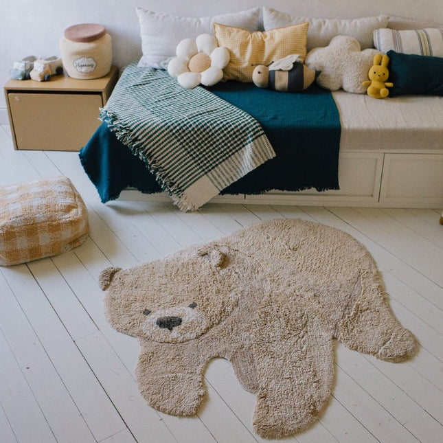 Wasbare vloerkleden - Lorena Canals wasbaar vloerkleed Washable Animal Bear - Vloerkledenloods