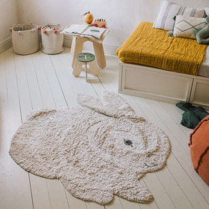 Wasbare vloerkleden - Lorena Canals wasbaar vloerkleed Washable Animal Bunny - Vloerkledenloods