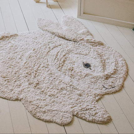Wasbare vloerkleden - Lorena Canals wasbaar vloerkleed Washable Animal Bunny - Vloerkledenloods