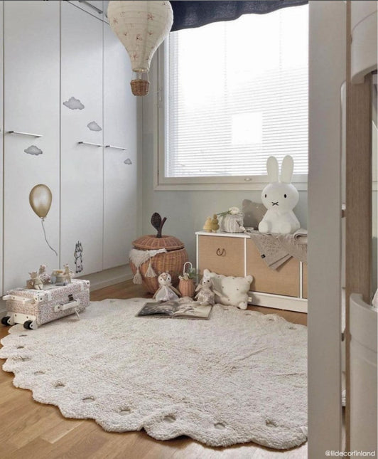 Wasbare vloerkleden - Lorena Canals wasbaar vloerkleed Washable Pinecone Ivoor - Vloerkledenloods