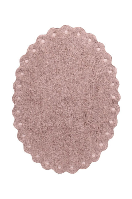 Wasbare vloerkleden - Lorena Canals wasbaar vloerkleed Washable Pinecone Vintage Nude - Vloerkledenloods