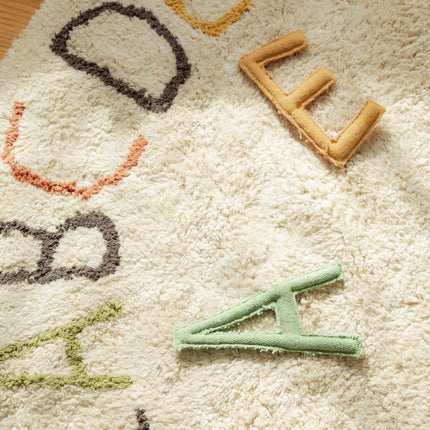 Wasbare vloerkleden - Lorena Canals wasbaar vloerkleed Washable Play ABC color and letters - Vloerkledenloods