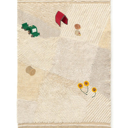 Wasbare vloerkleden - Lorena Canals wasbaar vloerkleed Washable Play Farm Fields - Vloerkledenloods