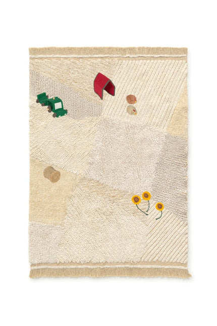 Wasbare vloerkleden - Lorena Canals wasbaar vloerkleed Washable Play Farm Fields - Vloerkledenloods