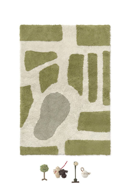 Wasbare vloerkleden - Lorena Canals wasbaar vloerkleed Washable Play Hyde Park - Vloerkledenloods