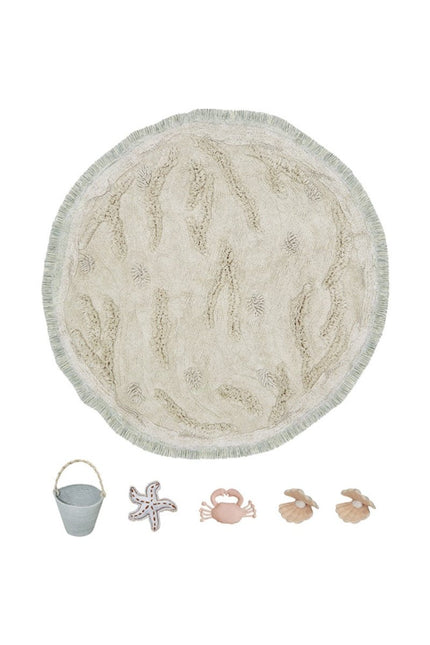 Wasbare vloerkleden - Lorena Canals wasbaar vloerkleed Washable Play Island - Vloerkledenloods