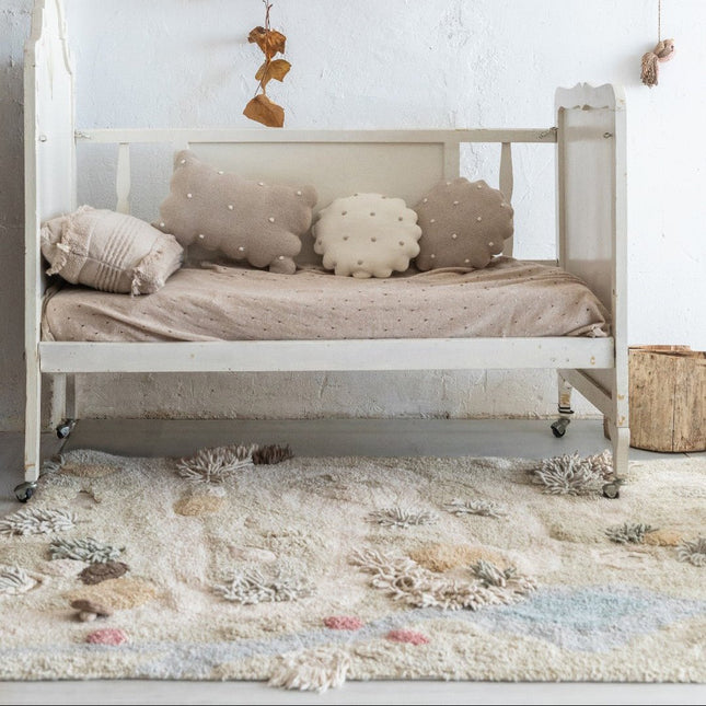 Wasbare vloerkleden - Lorena Canals wasbaar vloerkleed Washable Play Path of Nature - Vloerkledenloods