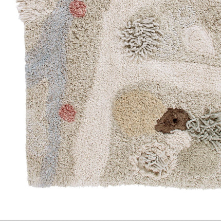 Wasbare vloerkleden - Lorena Canals wasbaar vloerkleed Washable Play Path of Nature - Vloerkledenloods
