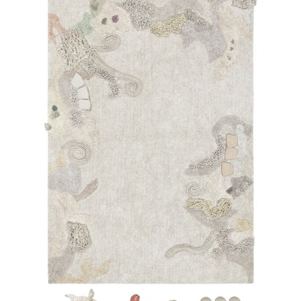 Wasbare vloerkleden - Lorena Canals wasbaar vloerkleed Washable Play Seabed - Vloerkledenloods