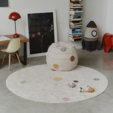 Wasbare vloerkleden - Lorena Canals wasbaar vloerkleed Washable Play Solar System - Vloerkledenloods
