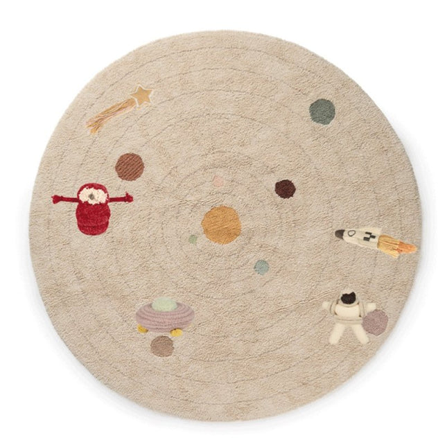Wasbare vloerkleden - Lorena Canals wasbaar vloerkleed Washable Play Solar System - Vloerkledenloods