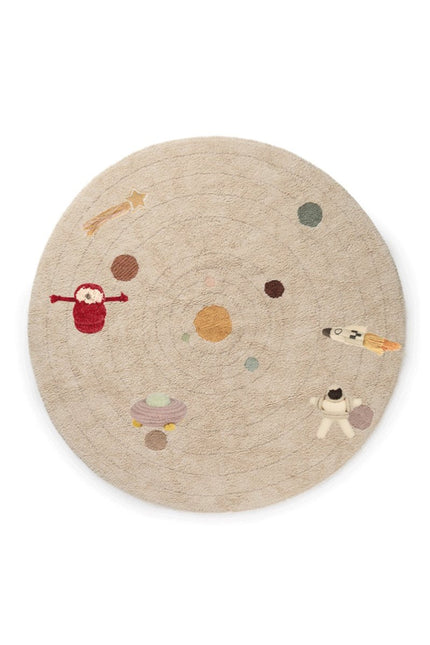 Wasbare vloerkleden - Lorena Canals wasbaar vloerkleed Washable Play Solar System - Vloerkledenloods