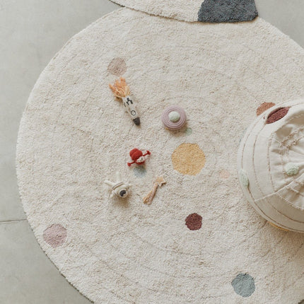Wasbare vloerkleden - Lorena Canals wasbaar vloerkleed Washable Play Solar System - Vloerkledenloods
