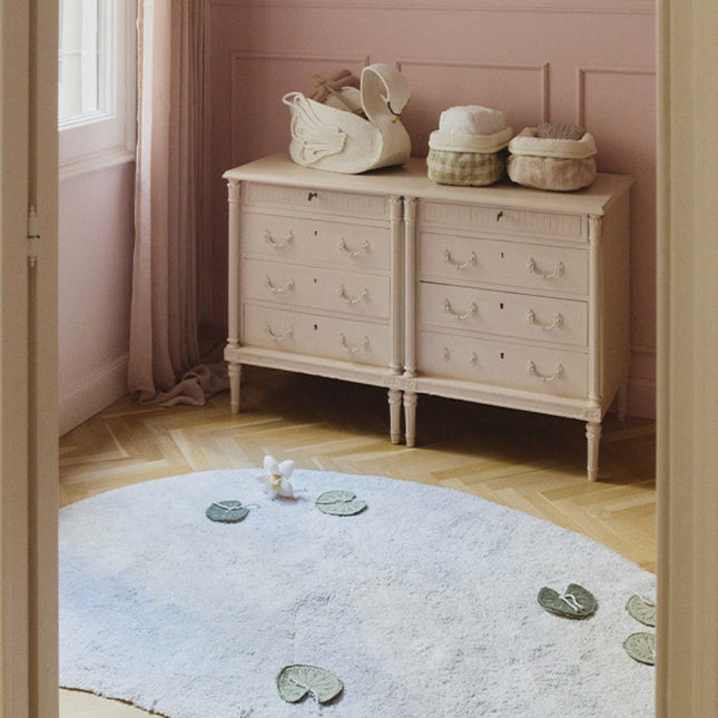 Wasbare vloerkleden - Lorena Canals wasbaar vloerkleed Washable Play Swan Lake - Vloerkledenloods
