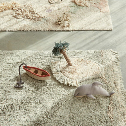 Wasbare vloerkleden - Lorena Canals wasbaar vloerkleed Washable Play Waves - Vloerkledenloods