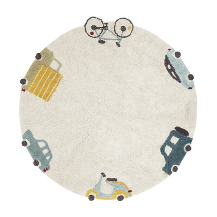 Wasbare vloerkleden - Lorena Canals wasbaar vloerkleed Wheels - Vloerkledenloods