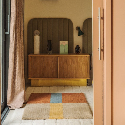 Wasbare vloerkleden - Lorena Canals wasbaar vloerkleed Wool Chroma Cinnamon - Vloerkledenloods