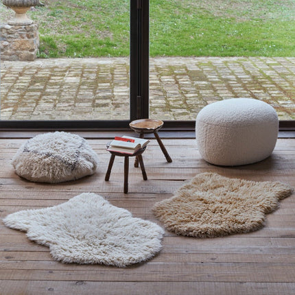 Wasbare vloerkleden - Lorena Canals wasbaar vloerkleed Woolly - Sheep Beige - Vloerkledenloods
