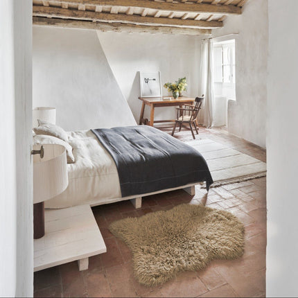 Wasbare vloerkleden - Lorena Canals wasbaar vloerkleed Woolly - Sheep Beige - Vloerkledenloods