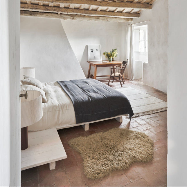 Wasbare vloerkleden - Lorena Canals wasbaar vloerkleed Woolly - Sheep Beige - Vloerkledenloods