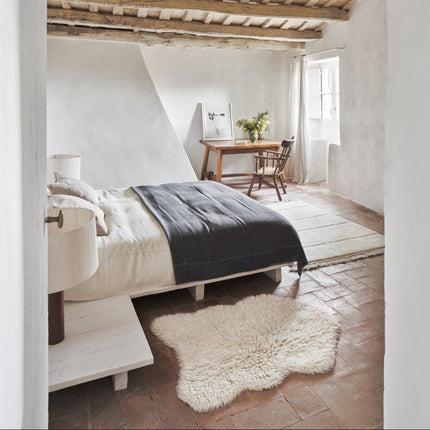 Wasbare vloerkleden - Lorena Canals wasbaar vloerkleed Woolly - Sheep Wit - Vloerkledenloods