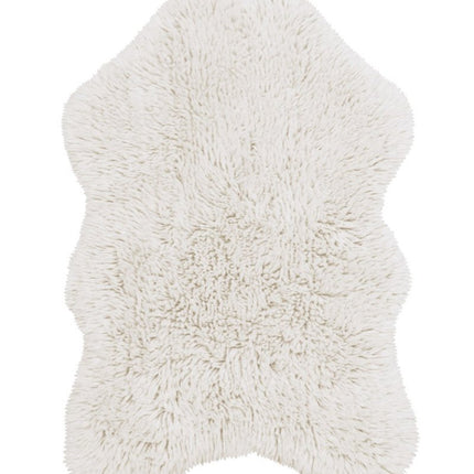 Wasbare vloerkleden - Lorena Canals wasbaar vloerkleed Woolly - Sheep Wit - Vloerkledenloods