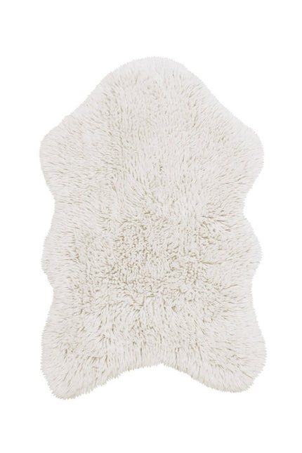 Wasbare vloerkleden - Lorena Canals wasbaar vloerkleed Woolly - Sheep Wit - Vloerkledenloods