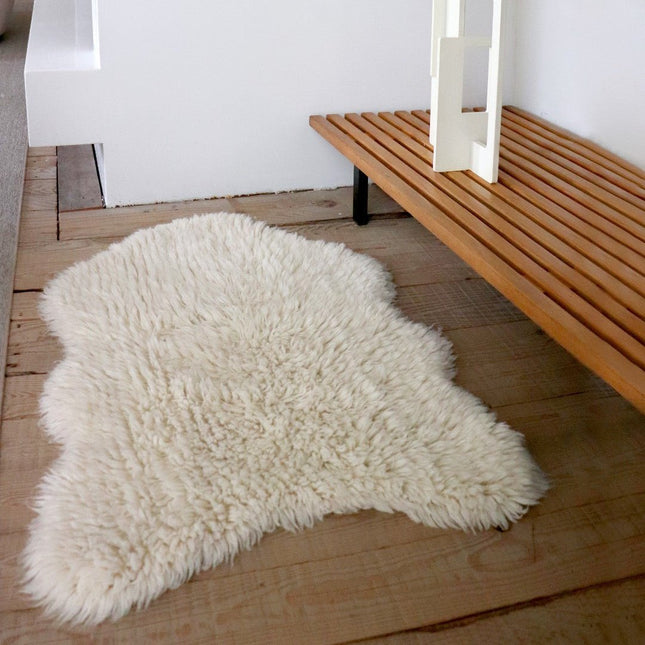 Wasbare vloerkleden - Lorena Canals wasbaar vloerkleed Woolly - Sheep Wit - Vloerkledenloods