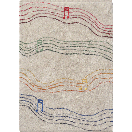 Lorena Canals wasbaar vloerkleed Musical Notes Colors