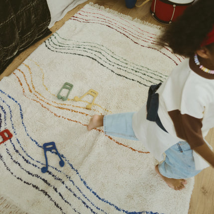 Lorena Canals wasbaar vloerkleed Musical Notes Colors