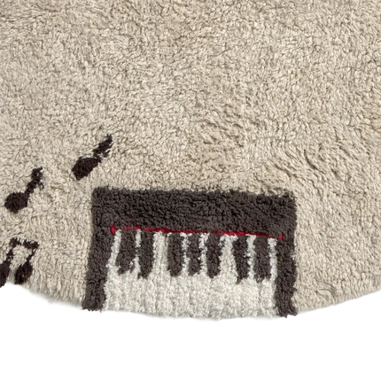 Lorena Canals rond wasbaar vloerkleed Music