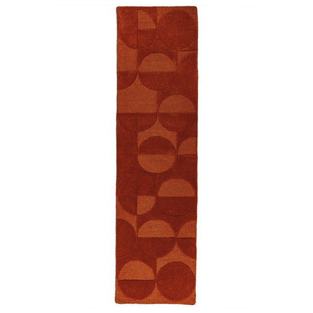 Wollen lopers - Flair Rugs wollen loper Gigi Terracotta - Vloerkledenloods