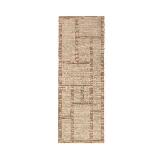 Wollen lopers - Flair Rugs wollen loper Harris Modula Naturel - Vloerkledenloods