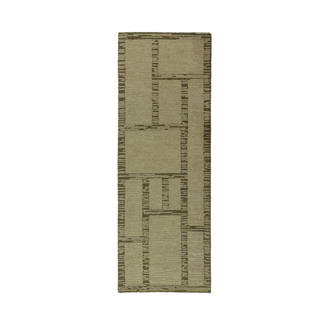 Wollen lopers - Flair Rugs wollen loper Harris Modula Pistachio - Vloerkledenloods