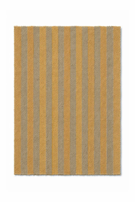 Wollen Lopers - Lorena Canals Cabana Lines wollen loper Stripes Caramel/Moss - Vloerkledenloods