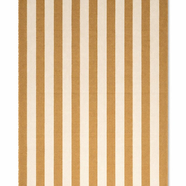 Wollen Lopers - Lorena Canals Cabana Lines wollen loper Stripes Naturel/Caramel - Vloerkledenloods