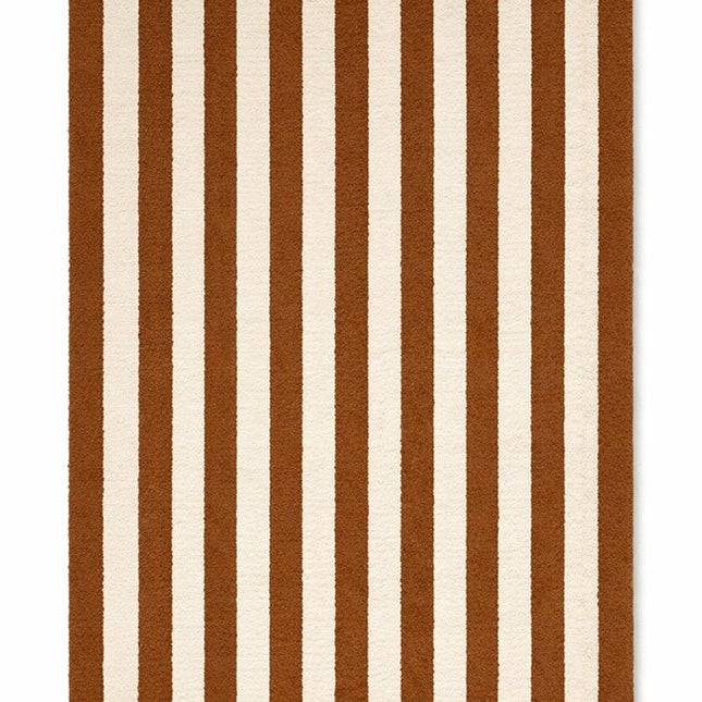 Wollen Lopers - Lorena Canals Cabana Lines wollen loper Stripes Naturel/Cinamone - Vloerkledenloods