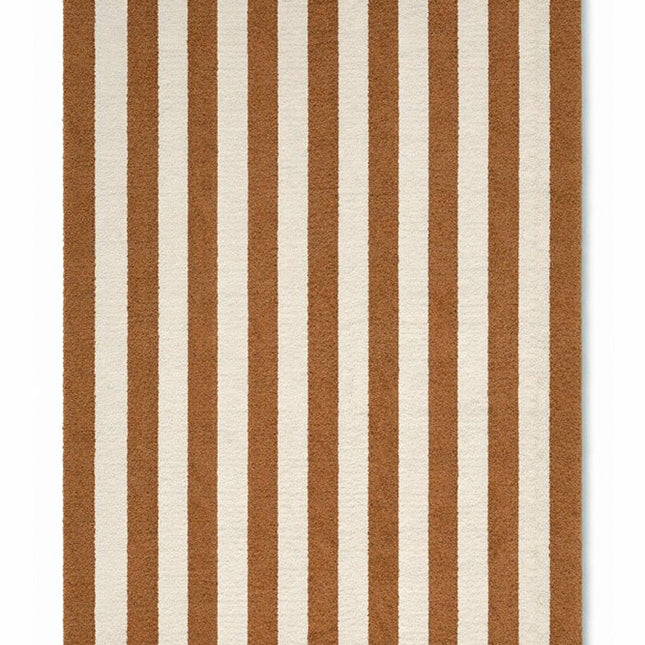 Wollen Lopers - Lorena Canals Cabana Lines wollen loper Stripes Naturel/Ochre - Vloerkledenloods