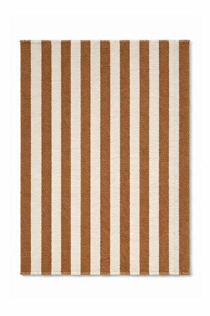 Wollen Lopers - Lorena Canals Cabana Lines wollen loper Stripes Naturel/Ochre - Vloerkledenloods
