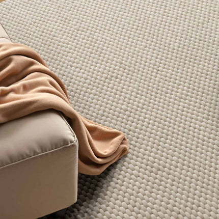 Wollen vloerkleden - Elle Decoration Lyon rond wollen vloerkleed Beans Naturel/Crème - Vloerkledenloods