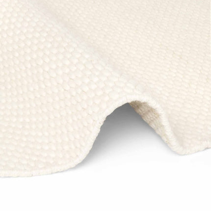 Wollen vloerkleden - Elle Decoration Lyon rond wollen vloerkleed Beans Naturel/Crème - Vloerkledenloods