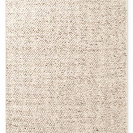 Wollen vloerkleden - Elle Decoration Lyon wollen vloerkleed Beans Naturel Crème/Bruin - Vloerkledenloods