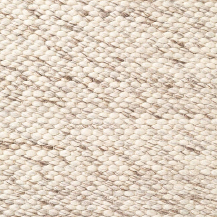 Wollen vloerkleden - Elle Decoration Lyon wollen vloerkleed Beans Naturel Crème/Bruin - Vloerkledenloods