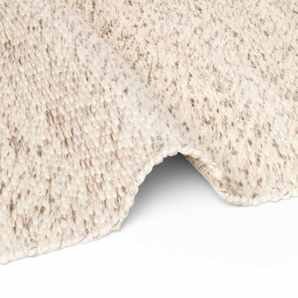 Wollen vloerkleden - Elle Decoration Lyon wollen vloerkleed Beans Naturel Crème/Bruin - Vloerkledenloods