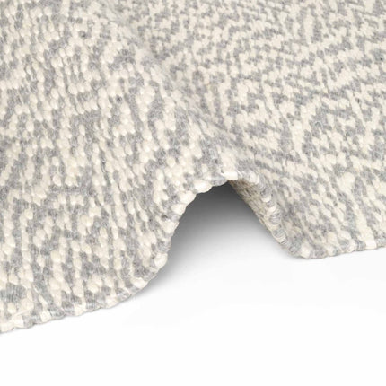 Wollen vloerkleden - Elle Decoration Lyon wollen vloerkleed Beans Naturel Crème/Grijs - Vloerkledenloods