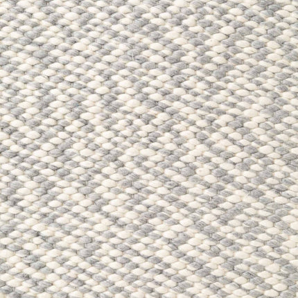 Wollen vloerkleden - Elle Decoration Lyon wollen vloerkleed Beans Naturel Crème/Grijs - Vloerkledenloods