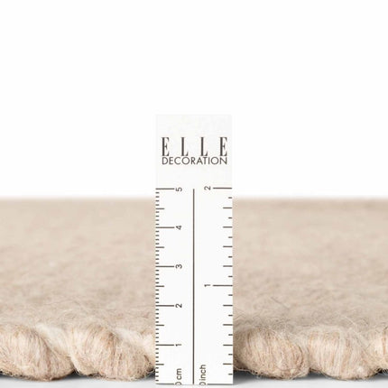 Wollen vloerkleden - Elle Decoration Lyon wollen vloerkleed Beans Naturel/Beige - Vloerkledenloods