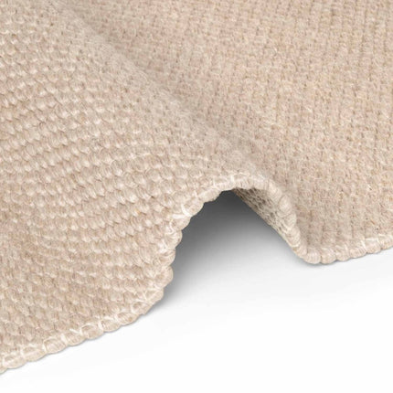 Wollen vloerkleden - Elle Decoration Lyon wollen vloerkleed Beans Naturel/Beige - Vloerkledenloods